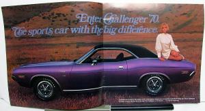 1970 Dodge Challenger RT V8 SE 426 Hemi 440 6 Pack 383 340 Sales Brochure RARE