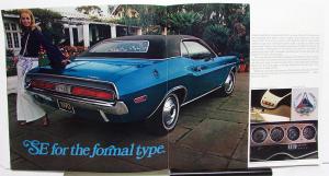 1970 Dodge Challenger RT V8 SE 426 Hemi 440 6 Pack 383 340 Sales Brochure RARE