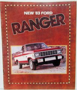 1983 Ford New Ranger Truck Sales Brochure