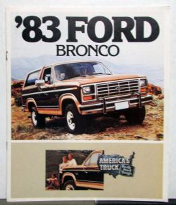 1983 Ford Bronco Sales Brochure