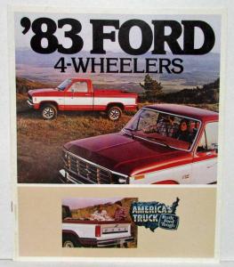 1983 Ford 4-Wheelers Trucks Sales Brochure