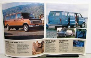 1983 Ford Club Wagon Sales Brochure