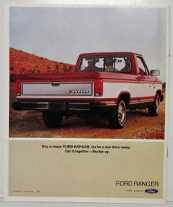 1983 Ford Ranger on Gravel Sales Brochure