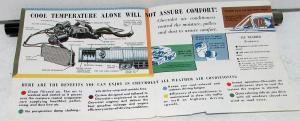 1959 Chevrolet Dealer Sales Brochure Folder All Weather Air Conditioner Heat A/C