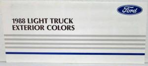 1988 Ford Light Trucks Exterior Paint Chips Ranger F-Series Bronco Econoline