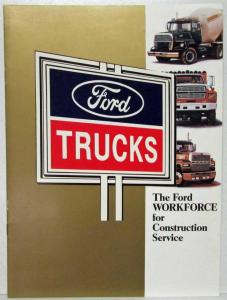 1989 Ford Workforce for Construction Service Sales Brochure
