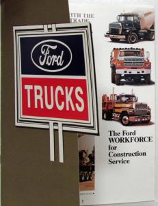 1989 Ford Workforce for Construction Service Sales Brochure