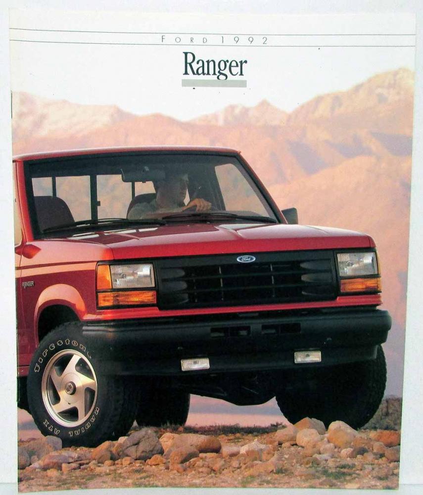 1992 Ford Ranger Sales Brochure