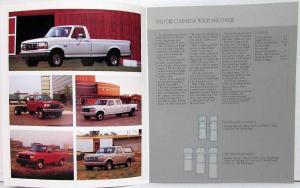 1992 Ford Commercial Trucks - Pickups & Chassis Sales Brochure