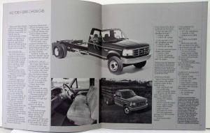 1992 Ford Commercial Trucks - Pickups & Chassis Sales Brochure