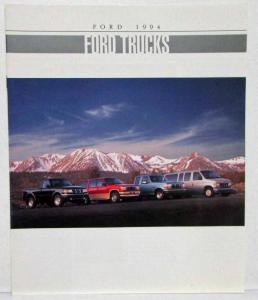 1994 Ford Trucks Sales Brochure F-Series Ranger Bronco Explorer Windstar