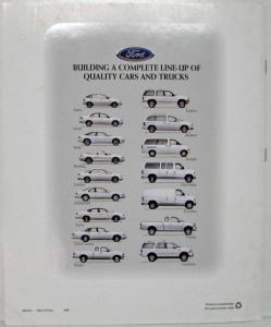 1997 Ford Ranger Sales Brochure