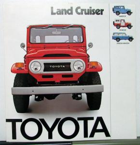 1974 Toyota Land Cruiser Dealer Sales Brochure Large 4WD Utility