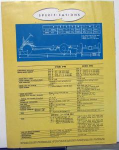 1948 Chevrolet Truck Dealer Sales Brochure Forward Control Model 3742 3942