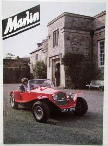 1989 Marlin Roadster Sales Brochure Description Sheet & Price List Order Form