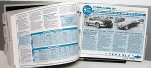 1984 Chevrolet Dealer Album Data Book Value Guide Camaro Monte Carlo Caprice