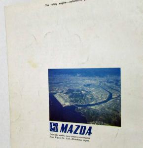 1972 Mazda Rotary Engine Sales Brochure Filmstrip Cover