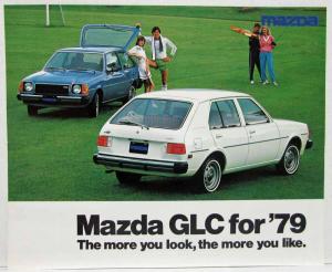 1979 Mazda GLC The More You Look Sales Brochure - Blue & White Cars on Cover