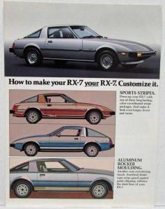 1979 Mazda RX-7 Accessories Sales Brochure