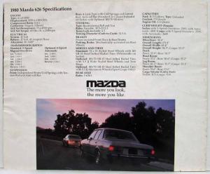 1980 Mazda 626 The More You Look Sales Folder