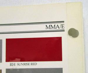 1985 Mazda GLC Color & Trim Paint Chips