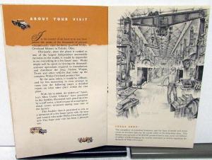 1947-50 Willys Overland Informational Brochure Pencil Sketches Of Factory Jeep