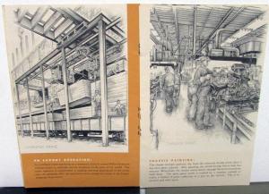 1947-50 Willys Overland Informational Brochure Pencil Sketches Of Factory Jeep