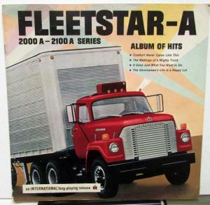 1967-68 IH International Fleetstar A 2000 2100 Series Sales Brochure XL