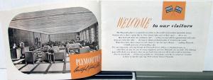 Original 1954 Plymouth Factory Promotional Brochure Booklet Car Assembly Orig