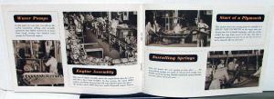 Original 1954 Plymouth Factory Promotional Brochure Booklet Car Assembly Orig