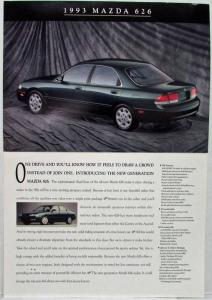 1993 Mazda 626 Sneak Preview One Look Sales Brochure