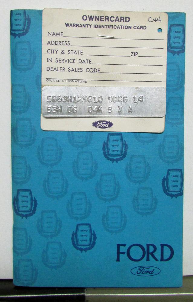 1975 Ford Custom LTD Owners Operators Manual Original
