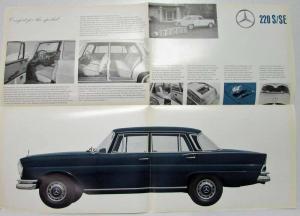 1962 Mercedes-Benz 220S-SE Sales Folder with Spec Sheet P2235