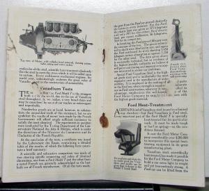 1913 Ford Model T Sales Brochure Touring Car Runabout Town Car Sales Brochure