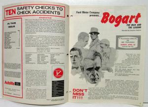 1967 April Ford Shop Tips Vol 5 No 8 Watch Bogart TV Special & Safety Issue