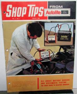 1969 March Ford Shop Tips Vol 7 No 7 About Battery Service & Systematic Testing