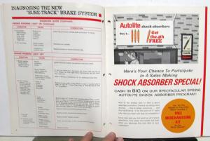 1969 April Ford Shop Tips Vol 7 No 8 New Sure Track Brake System & Type F Fluid