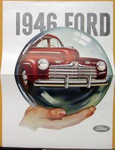 1946 Ford Dealer Sales Folder Flathead Original