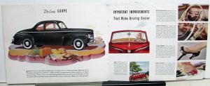 Ford 1942 Large Sales Brochure W/ Woody Wagon Flathead Original