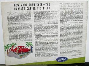 Ford 1942 Large Sales Brochure W/ Woody Wagon Flathead Original