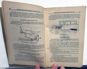 1930 Chevrolet Universal Series AD Owners Operators Manual Original