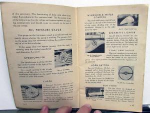 1941 Chevrolet Master Special Deluxe Owners Operators Manual Original