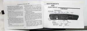 1968 Chevrolet Camaro Chevelle Chevy II Owners Operators Manual Original