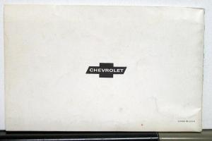 1968 Chevrolet Camaro Chevelle Chevy II Owners Operators Manual Original