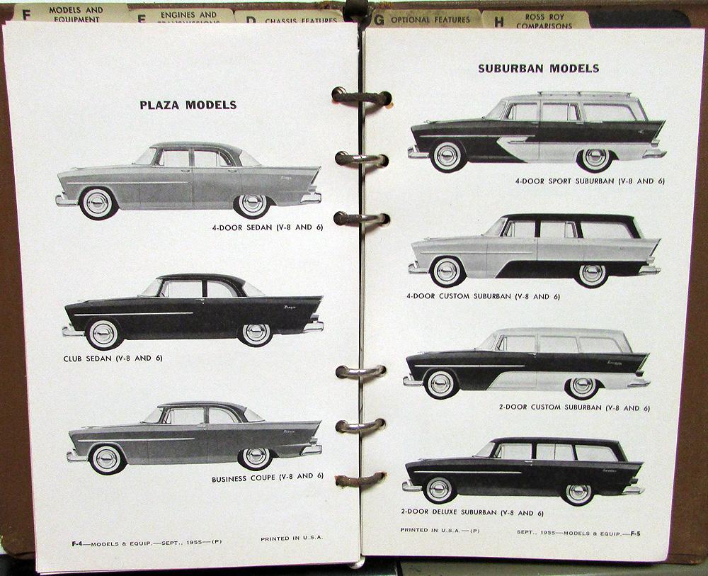 1956 plymouth dealer salesman comparative data book features specs ross roy 1956 plymouth dealer salesman