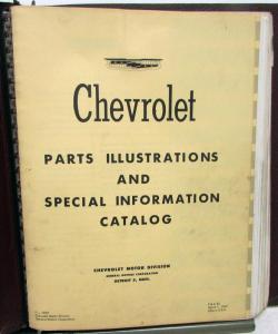 1953-1957 Chevrolet Dealer Parts Illustrations & Info Catalog Bel Air Corvette