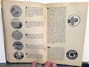 Original 1936 Pontiac 6 Cylinder Models Owners Manual Care Operation Instruction