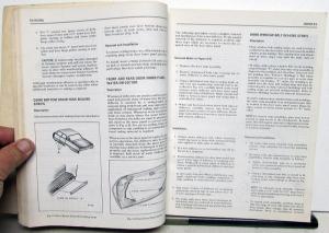 1972 Chevrolet Camaro Nova Pontiac Firebird Fisher Body Service Manual