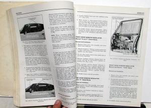 1972 Chevrolet Camaro Nova Pontiac Firebird Fisher Body Service Manual