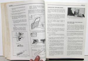 1977 Chevrolet Camaro Pontiac Firebird Trans Am Fisher Body Service Manual